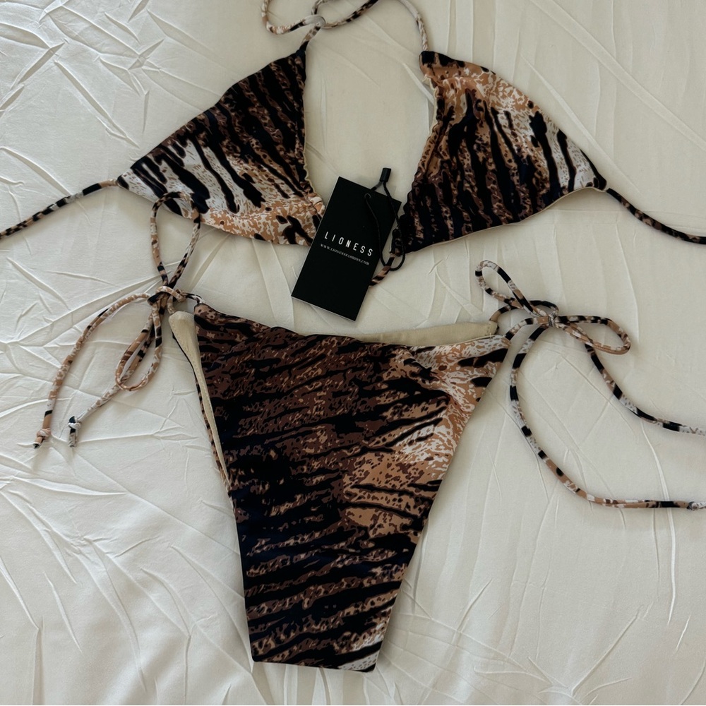 Lioness Tiger Bikini NWT